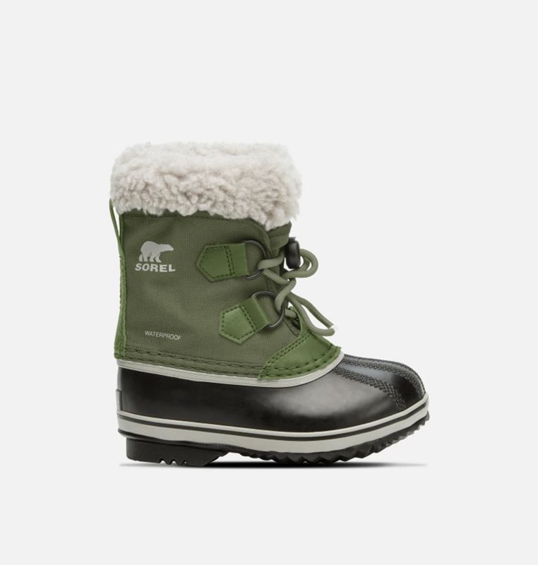 Botas Nieve Sorel Niños - Childrens Yoot Pac™ Nylon Verde/Negras - 54739-ZTBX